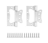 Cerniera per porta silenziosa in acciaio inossidabile da 2 pezzi per porte domestiche in legno, nessuna scanalatura richiesta