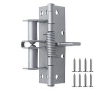 Cerniera per porte con chiusura automatica. Cerniera for armadio autoallineante a molla - Posizionamento a 90 gradi con chiusura automatica(Silver)