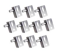 Cerniera per Porte in Legno Pesanti 10 Pezzi Argento | Ferro, Stile Corto e Aspetto Semplice, Installazione e Rimozione Facili, per Soggiorno e Porta Rotante di Edificio Alto