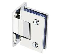 Cerniera per porte Set da 2 staffe per cerniere per porte in vetro senza telaio in acciaio inossidabile da 4 mm(135)