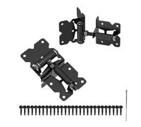 Cerniera per recinzione - Cancello a chiusura automatica | Cerniere per porte da giardino | Cerniera regolabile in acciaio inox | Kit hardware per cancello | Hardware per cancello esterno | Strumento