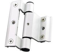 Cerniera Pieghevole Pesante in Alluminio Battente, 2 Cerniere Nascoste Tinta Unita per Porte e Finestre (Colore: Unico)