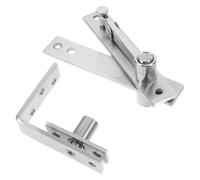 Cerniera Pivot per Porta Nascosta in Acciaio Inox, 1 Paio | Argento, Supporto Robusto e Stabilità Elevata, Accessori Inclusi per Installazione DIY