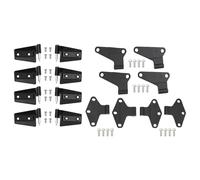 Cerniera Porta Acciaio Fuso, Kit Assemblaggio Interno Esterno, Compatibile JK 2 e 4 Porte 2007-2018 - Alta Resistenza, Rivestimento Polvere Nera, Sostituzione Completa e Facile