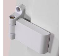 Cerniera porta alta sicurezza sinistra bianca con vite cerniera bandiera porta a