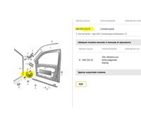 CERNIERA PORTA INFERIORE DESTRA SUPERIORE ORIGINALE AUDI 4B0831412B