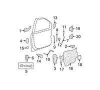 Cerniera porta originale Mopar - 68030375AE