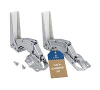 Cerniera Porta Set Compatibile Con Beko 5838110300 5838110400 per Frigorifero