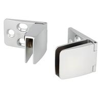 Cerniera Porta Vetro Square Nastro per IN Centrale 4-6 MM Sopra + Sotto