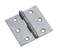 Cerniera quadra perno fisso cf. 20 pz. (70x70 mm. - Spessore mm. 1,0)