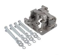 Cerniera regolabile nascosta in acciaio inox per porte pesanti, supporta fino a 100 kg, con piastra di base ispessita per un uso affidabile a lungo termine (media)