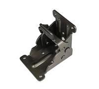 Cerniera Ribaltabile con Bloccaggio Staffa for cerniera pieghevole da 2/4 pezzi, staffa di supporto 0-90-180 gradi, autobloccante con viti(Black 2 sticks pack)