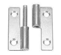 Cerniera rimovibile in acciaio inox con giunto scorrevole per uso su armadi e porte, realizzata in materiale 304 per una lunga durata (5,1 cm a sinistra)