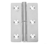 Cerniera rimovibile in acciaio inox con giunto scorrevole per uso su armadi e porte, realizzata in materiale 304 per una lunga durata (7,6 cm a destra)