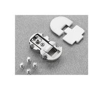 CERNIERA SALICE INCASSO DOPPIO FORO D.35 PL.BIANCO - Ferrero Ferramenta