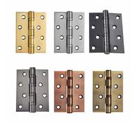 Cerniera silenziosa in acciaio inossidabile for porta della stanza, cuscinetti da 4 pollici, cerniere da 3 mm di spessore, porte pesanti, robusti accessori for mobili con capacità portante(Black)