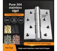 Cerniera silenziosa in acciaio inossidabile Porta della stanza Cuscinetti da 4 pollici Cerniere Porte pesanti spesse 3 mm Forte carico con cuscinetto Gemel Ferramenta per mobili