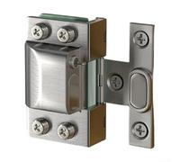 Cerniera speciale per porta in vetro con meccanismo di chiusura idraulica a forma di U, clip in acciaio inox per vetro da 5 mm a 8 mm (argento)
