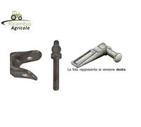 CERNIERA STAFFA POSTERIORE SX Ø20MM CON FORCELLA E SPINOTTO RIMORCHIO SPONDA