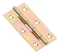 Cerniera stretta acciaio zincato 80x42 mm giallo