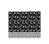 Cerniera universale for porta in acciaio inossidabile con viti, piastra di montaggio for mobili, cassetti e staffa di fissaggio piatta(8 set)