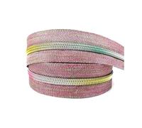 Cerniera universale in nylon su nastro, 5#, per costruire e riparare borse, giacche e indumenti,Colorato colorato,3 metri