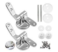 Cerniera WC Sedile Coppia di Cerniere Water di Ricambio Cerniere del Sedile del WC Coppia di Cerniere di Ricambio Rifinite in lega per Tavoletta WC Cerniere per Sedili WC Copriwater Attacco Universale