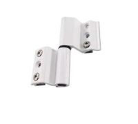 Cerniere 1 pz Cerniera for porte e finestre in lega di alluminio Ponte rotto Isolamento termico for aperte piatte Hardware Cerniere addensate pieghevoli Interne(White-45mm Right)
