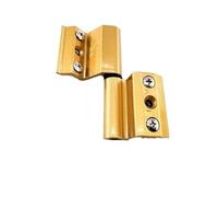Cerniere 1 pz Cerniera for porte e finestre in lega di alluminio Ponte rotto Isolamento termico for aperte piatte Hardware Cerniere addensate pieghevoli Interne(Golden-45mm Left)
