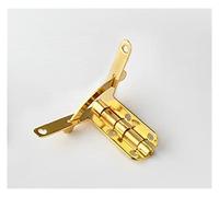 Cerniere 10 pz/lotto Bronzo Antico 90 Gradi Supporto Cerniera a Molla for Contenitore di Monili di Legno Contenitore di Regalo Ferramenta for mobili Accessori 22 * 29 cm (Color : Gold)