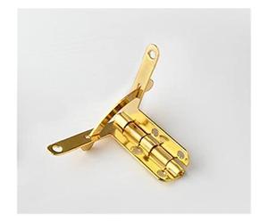 Cerniere 10 pz/lotto Bronzo Antico 90 Gradi Supporto Cerniera a Molla for Contenitore di Monili di Legno Contenitore di Regalo Ferramenta for mobili Accessori 22 * 29 cm (Color : Gold)