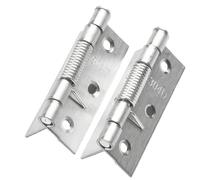 Cerniere 2 pezzi cerniera interna for porta a molla con chiusura automatica in acciaio inossidabile, cerniera for porta con chiusura automatica e ritorno, ferramenta fai da te(3inch)