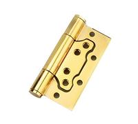 Cerniere 2 pezzi, cerniere for porte, for con cuscinetti a sfera, for invisibili, cerniera a molla, chiusura automatica silenziosa di posizionamento a 90 gradi(4 Inch Bright Gold)