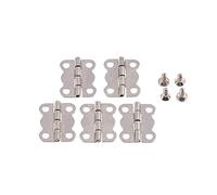 Cerniere 20 Pz/lotto 16 * 14mm Antico Armadio Cerniere Accessori for Mobili Scatole di Gioielli Cerniera (Color : Silver)