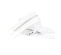 Cerniere 5 Cerniere in Resina con Strass, Cerniere Decorative Aperte, for Giacche, Borse, Vestiti, Accessori for Cucire Fai da Te(White,50cm)