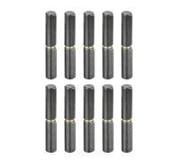 Cerniere a battuta pieghevoli, 10 pezzi, cerniere a barilotto saldabili, 4" x 9/16" (LxP) in acciaio al carbonio, cerniere a barilotto saldabili e staccabili for cancelli in metallo, porte a battente,