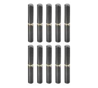 Cerniere a battuta pieghevoli, 10 pezzi, cerniere a barilotto saldabili, 4" x 9/16" (LxP) in acciaio al carbonio, cerniere a barilotto saldabili e staccabili for cancelli in metallo, porte a battente,