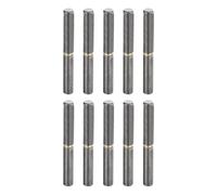 Cerniere a battuta pieghevoli, 10 pezzi, cerniere a barilotto saldabili, 4" x 9/16" (LxP) in acciaio al carbonio, cerniere a barilotto saldabili e staccabili for cancelli in metallo, porte a battente,