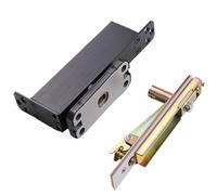 Cerniere a bilico for porte pesanti nascoste, cerniera idraulica automatica con posizionamento a 90 gradi, albero rotante invisibile, cerniere a molla(Silver)