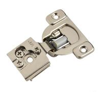 Cerniere a chiusura ammortizzata per porte della cucina, cerniere nascoste regolabili a 6 vie con ammortizzatori, finitura in acciaio inossidabile resistente, chiusura silenziosa, 1/2 (1/2 pollice)