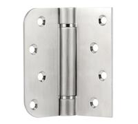 Cerniere a chiusura automatica, cerniere per porta da 10 cm, in acciaio inox 304, cerniere a molla resistenti con angolo quadrato arrotondato da 5/8", tensione regolabile, confezione da 3