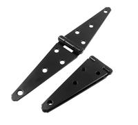 Cerniere a cinghia for impieghi gravosi 96/146/196/247/296 mm, viti for porte e cancelli di capannoni, recinzione, armadietto in legno, 2 pezzi(196mm)