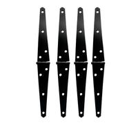 Cerniere a cinghia resistenti nere per cancelli per capannoni con viti Hardware per porte per mobili per recinzione cancello in legno porta armadio porta decorativa cerniera hardware
