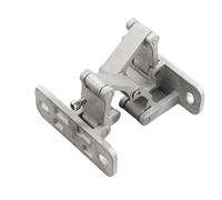 Cerniere a croce nascoste, Cerniere a croce nascoste for porte pieghevoli da 15-35 mm Ferro in acciaio inossidabile aperto a 180 gradi(Type 6)