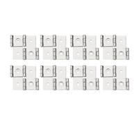 Cerniere a doppia azione, 8 cerniere a doppia oscillazione da 2,13", argento