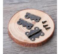 Cerniere a farfalla antiche, in bronzo inciso, per cerniere decorative in miniatura, cerniere in ferro stile vintage per mobili per case delle bambole, piccoli armadi e scatole di gioielli, 40 pezzi