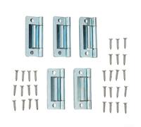 Cerniere a filo a gomito in acciaio zincato per porte di roulotte e armadietti, scegli la tua confezione (5 pezzi)