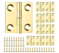 Cerniere a filo, cerniere for porte, 10 set di mini cerniere da 1 pollice con viti, cerniere for scatole di gioielli, cerniere a scomparsa pieghevoli, accessori for scatole fai da te, cancelli, casset