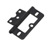 Cerniere a filo per porte, 77 x 35 mm, per armadietti, armadietti, ante Louvre, chiusure in ferro con funzionamento regolare, confezione da 1 (argento)