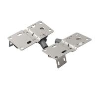 Cerniere a forbice per cassetti armadio con vassoio punta soft close nichelato